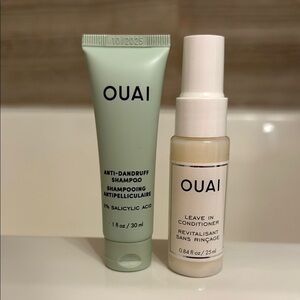 OUAI Anti-Dandruff Shampoo and Leave-In Conditioner Travel Set